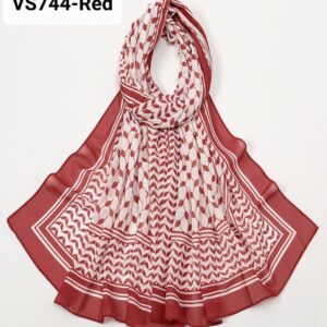 Chiffon Fabric Palestine VS744 red color hijab
